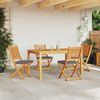 vidaXL Klappstuhl 4 pcs Grau 49 x 57,5 x 92 cm Massivholz Akazie 3329122 Bild 3