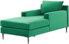Chaiselongue Samtstoff grün schwarz GUERET Bild 4