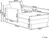 Chaiselongue Samtstoff grün schwarz GUERET Bild 2