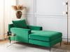 Chaiselongue Samtstoff grün schwarz GUERET Bild 3