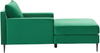 Chaiselongue Samtstoff grün schwarz GUERET Bild 5