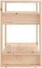 vidaXL Bücherregal/Raumteiler 60x35x57 cm Massivholz Kiefer 813874 Bild 4