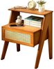 LuxusKollektion Nachttisch Nachttisch Bambus 1 Schublade Schlafzimmer Braun Bild 5