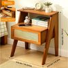 LuxusKollektion Nachttisch Nachttisch Bambus 1 Schublade Schlafzimmer Braun Bild 2