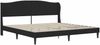 vidaXL Bettrahmen mit Kopfteil Schwarz 200 x 200 cm Samt 3415230 Bild 4