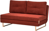 Schlafsofa 3-Sitzer JERSLEV Stoff Rot Bild 4