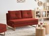 Schlafsofa 3-Sitzer JERSLEV Stoff Rot Bild 3