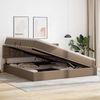 vidaXL Bett mit Stauraum und LED Hellgrau 200 x 200 cm Kunstleder 3371048 Bild 4