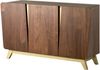 Sideboard Nussbaum-Echtholzfurnier 150x45x85 braun lackiert BUTTERFLY #108 Bild 1