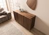 Sideboard Nussbaum-Echtholzfurnier 150x45x85 braun lackiert BUTTERFLY #108 Bild 2