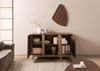 Sideboard Nussbaum-Echtholzfurnier 150x45x85 braun lackiert BUTTERFLY #108 Bild 4