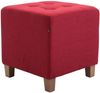 CLP 2er Set Sitzhocker Pharao, antik-hell mit hochwertiger Polsterung,rot Bild 4