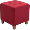 CLP 2er Set Sitzhocker Pharao, antik-hell mit hochwertiger Polsterung,rot Bild 2
