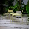 Gartenmöbelset Andria Stahl 3-tlg. Vanillegelb [casa. pro] Bild 2