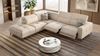 Sofanella Ecksofa MARBELLA Ledercouch Polsterecke Designersofa in Schwarz Bild 2