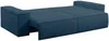 Vente-unique - AMELIA Sofa SamtStoff Blau - B 102 cm x H 85 cm x L 257 cm Bild 4