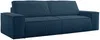 Vente-unique - AMELIA Sofa SamtStoff Blau - B 102 cm x H 85 cm x L 257 cm Bild 3