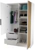 Beautysofa Drehtürenschrank NORI Breite: 102/150,5/200 cm, mit oder ohne Spiegel Bild 4