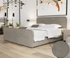Boxspringbett Schlafzimmerbett MABEL 160x200cm Stoff Opera Velvet Stone Bild 2