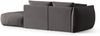Micadoni Modulares Sofa Chris 3-Sitzer Rechts Samt Dunkelgrau Bild 3