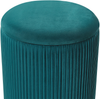 Pouf Samtstoff mit Stauraum blaugrün 2er Set MIRAMAR Bild 5