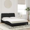 vidaXL Bett mit Matratze Schwarz 140x200 cm Samt 3208660 Bild 3