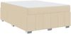 vidaXL Bettrahmen mit Matratze Creme 160 x 200 cm Stoff 3398298 Bild 4