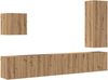 vidaXL TV-Wandmöbel Wandmontiert 5 pcs Artisan-Eiche Holzwerkstoff 3402768 Bild 2