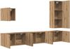 vidaXL TV-Wandmöbel Wandmontiert 5 pcs Artisan-Eiche Holzwerkstoff 3402768 Bild 5