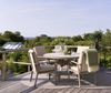Gartenstuhl Samvaro von Brafab aus Aluminium und Textilene, modern, mit Kissen in Beige, bequem und pflegeleicht Bild 2