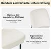 Esszimmerstühle 4er Set Samt, gepolsterte Küchenstühle mit Metallgestell, moderne Stühle in Beige, minimalistisches Design Bild 5