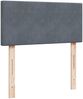 vidaXL Boxspringbett mit Matratze Dunkelgrau 100x200 cm Samt 3287657 Bild 5