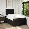 vidaXL Boxspringbett mit Matratze Schwarz 120x200 cm Stoff 3293944 Bild 5