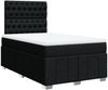 vidaXL Boxspringbett mit Matratze Schwarz 120x200 cm Stoff 3293944 Bild 3