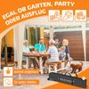 KESSER® Faltpavillon mit Tasche, ohne Beleuchtung, wasserdicht und UV-Schutz 50+, Metall / Polyester beige, 300x300 cm Bild 5