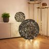 s.luce Mesh LED-Drahtkugel Innen & Außen Warmweiß Schwarz Ø 50cm Bild 5
