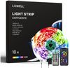 LQWELL LED-Streifen 10-30m LED Strip Licht-Band Leiste RGB einstellbar Fernbedienung App, 240-flammig, 10m Licht-Streifen 240 LEDs 36W Fernbedienung Wohnzimmer Party Bild 2