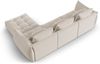 Micadoni Ecksofa Bloom 2-Sitzer Samt Ecru Bild 3