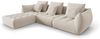 Micadoni Ecksofa Bloom 2-Sitzer Samt Ecru Bild 2