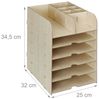 Relaxdays Schreibtisch Organizer mit Ablagefächern Bild 4