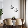 Käfig Design Hängelampe in schwarz für den Wohnraum VT-7141 Bild 5