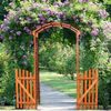 Rosenbogen Pergola Torbogen holz Rankhilfe Spalier Blumenkübel Tür Tor NEU Bild 2