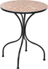 Outdoor Bistrotisch ADRANO 60 cm 60 cm Terrazzo Optik Metall Schwarz Bild 4