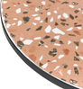 Outdoor Bistrotisch ADRANO 60 cm 60 cm Terrazzo Optik Metall Schwarz Bild 5