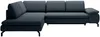 Vente-unique - ARCHIBALD Sofa Stoff Blau - B 206 cm x H 82 cm x L 271 cm Bild 2