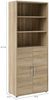 Dmora Kommode Valsesia, Wohnzimmerbuffet, Wohnzimmer-Sideboard, Moderne Küchen-Speisekammer, 89x40 h222 cm, Eiche Bild 3