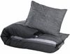 vidaXL Bettwäsche-Set, Baumwolle dunkelgrau, 260x240 cm Bild 3