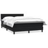 vidaXL Boxspringbett mit Matratze Schwarz 160x210 cm Samt 3316313 Bild 2
