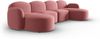 Micadoni Panorama Sofa Blair 6-Sitzer Samtstoff Lachs Bild 2