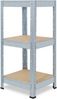 shelfplaza PRO 90x40x40 cm Schwerlastregal in grau-verzinkt mit 3 Böden und 200 kg Traglast pro Boden Bild 5